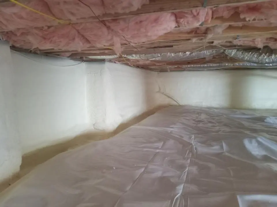 Crawl space encapsulation with closed-cell spray foam for Roof Maintenance in Butler